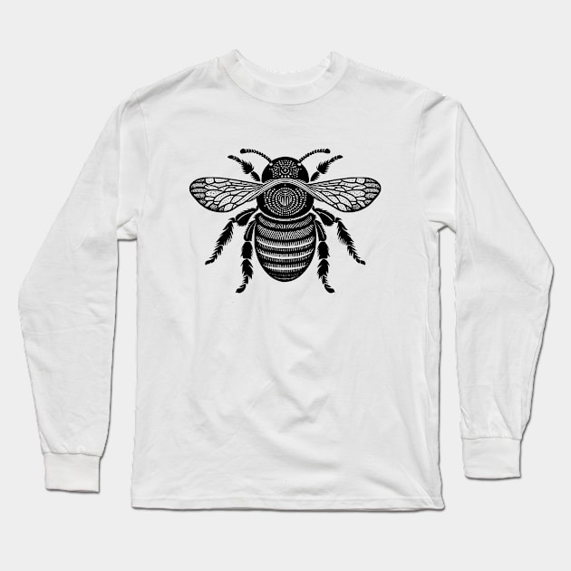 Bumble Bee Long Sleeve T-Shirt by TinaGraphics